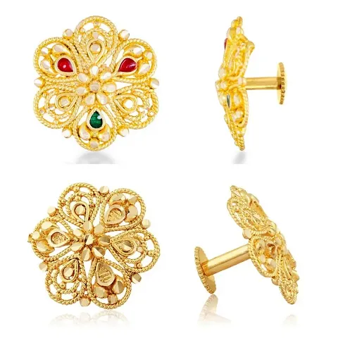 Traditional wear South Screw back alloy Plated Stud Earring for Women and Girls Alloy Stud Earring