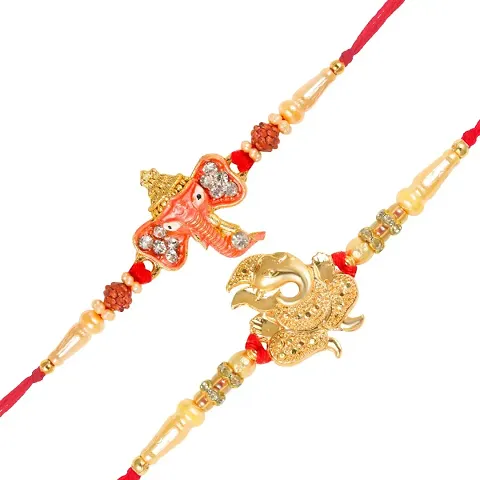 Gold and Rhodium Plated Rakhis