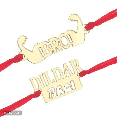 This Bro Fancy and Dildar Bhai Rakhi for Lovely Brother (pack of 2)