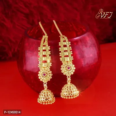 Elegant Screw back dangler studs Jhumki Earring for Women and Girls-thumb3