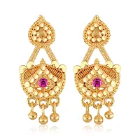 Vighnaharta Allure Charming South Indian Traditional wear Tollywood Design Screw back alloy 1Gram Gold Plated Mini Earring for Women and Girls- (Pack of- 1)-thumb4