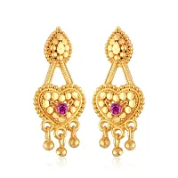 Vighnaharta Allure Charming South Indian Traditional wear Tollywood Design Screw back alloy 1Gram Gold Plated Mini Earring for Women and Girls- (Pack of- 1)-thumb4