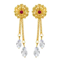 Traditional Stud Earring Gold Plated Drop Earring for Women and Girls-thumb2