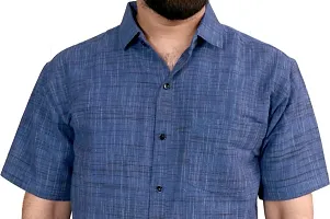 Stylish Cotton Blend Solid Casual Shirt for Men-thumb1