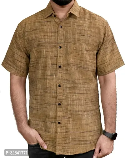 Stylish Cotton Blend Solid Casual Shirt for Men