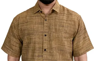 Stylish Cotton Blend Solid Casual Shirt for Men-thumb1