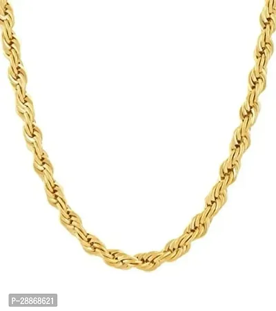 Alluring Golden Alloy Chain For Men