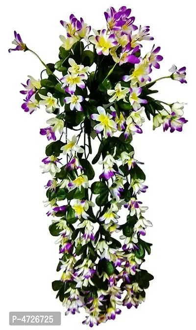 Artificial Hanging Orchid Flowers Contrast Bush (Multicolour, 1 Piece)-thumb0