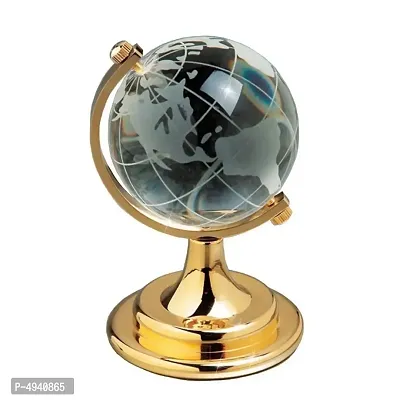 Crystal Produucts Vastu/Feng Shui Crystal Glass Globe for Home, Office, Table, Success, Growth, Education, Financial Luck and Business, Good Luck and Prosperity Combo Pack of 1 pc-thumb0