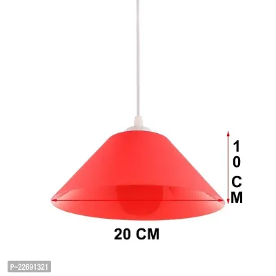 Myy Brand Modern Plastic Round Hanging Lamp Shade For Stylish Home D?cor (Plain Yellow (2)-thumb4