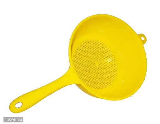 Myy Brand Home and Kitchen Multipurpose Usage Plastic Juice Strainer Sieve Filter 2 psc (Yellow)-thumb5