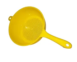 Myy Brand Home and Kitchen Multipurpose Usage Plastic Juice Strainer Sieve Filter 2 psc (Yellow)-thumb1