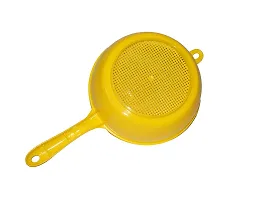 Myy Brand Home and Kitchen Multipurpose Usage Plastic Juice Strainer Sieve Filter 2 psc (Yellow)-thumb2