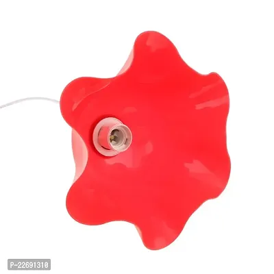 Myy Brand Modern Plastic Round Hanging Lamp Shade For Stylish Home D?cor (Flower Red (4)-thumb2