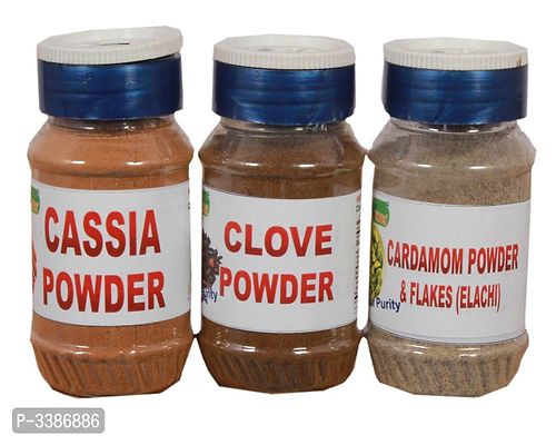 Ridies Combo of Cassia Powder (Dal Chini ) ,50g + Clove Powder (Laung) ,50g + Cardamom Powder Flakes (Elachi ) ,50g-thumb0
