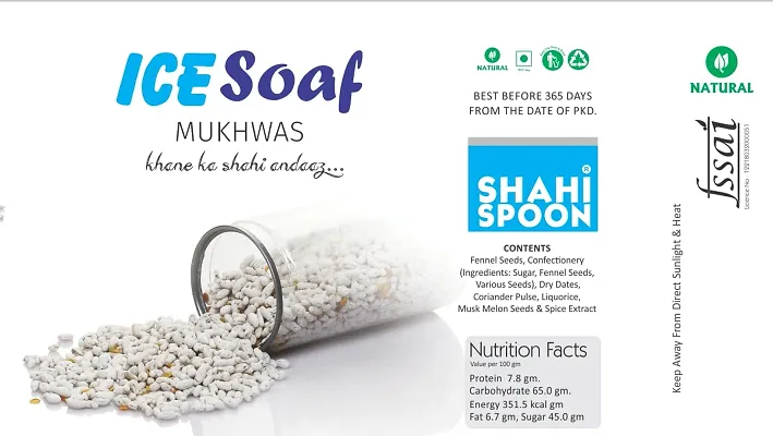 Shahi Spoon Ice Saunf Mukhwas,150gm-Price Incl.Shipping