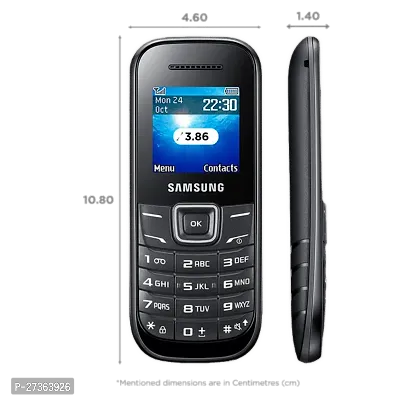 Samsung Guru 1200 GT-E1200 (153MB, FM Radio, Black)-thumb2