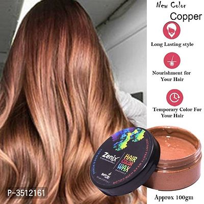 COPPER Hair Color Wax Temporary Hair Color Wax Hair Styling Color Wax Hair Color (COPPER)