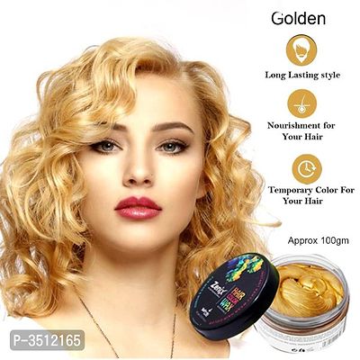 ZENIX Hair Fashion Styling Hair Color Wax Gold Hair Wax  (100 g)