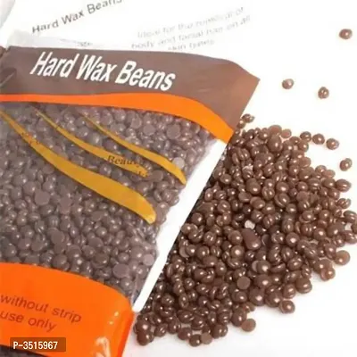 Hard wax beans strip less wax hair removal wax bikini hot wax 100 Grams Wax  (100 g) Chocolate-thumb0