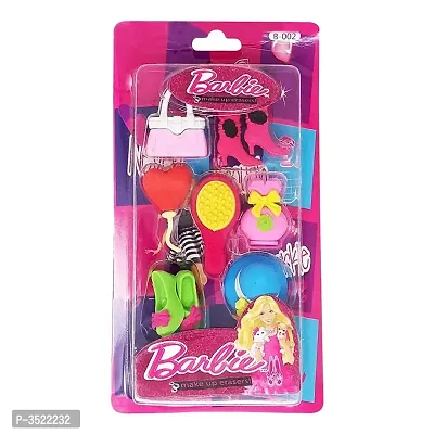 New Barbie Erasers for Kids (set of 7)-thumb0