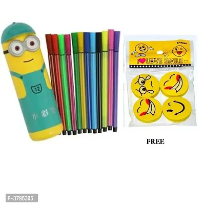 Tiffin Box (Minion Theme) (Pack of 1) with compartments