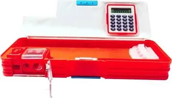 SPIDERMAN CALCULATOR PENCIL BOX WITH DUAL SHARPENER FOR LITTLE KIDS HIGH QUALITY PENCIL BOX (MULTICOLOR) CARTOON Art Plastic Pencil Box  (Set of 1, Multicolor)-thumb2