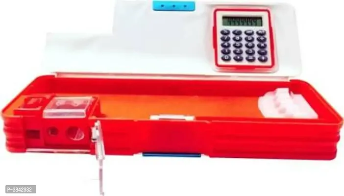 SPIDERMAN CALCULATOR PENCIL BOX WITH DUAL SHARPENER FOR LITTLE KIDS HIGH QUALITY PENCIL BOX (MULTICOLOR) CARTOON Art Plastic Pencil Box  (Set of 1, Multicolor)-thumb3