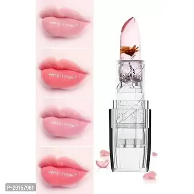 Beauty Care Flower Crystal Jelly Lipstick Jelly (Pack of 1, 3.6 g)