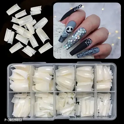 combo of 500 white artificial nails-thumb0