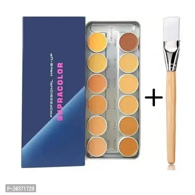 Kryolan Supra color Derma Foundation Palette with Brush Foundation  (Multicolor, 40 ml)-thumb0