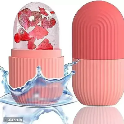 Ice Roller Reusable Silicone Facial Ice Roller For Glowing  Tighten Skin  (10 g)-thumb0