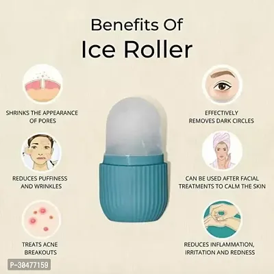 Silicone Reusable Face Eye Ice Roller for Face Beauty Facial Care (100g)-thumb2