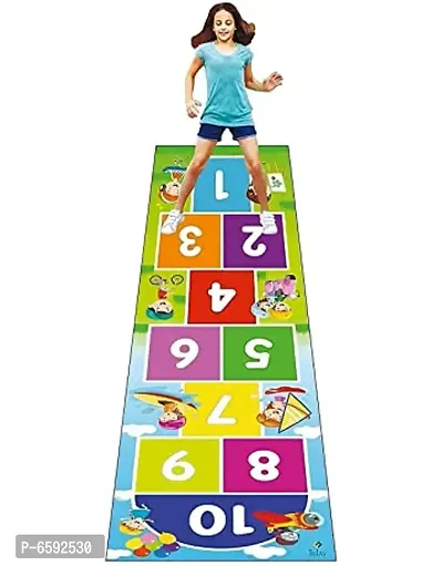 Jumbo Play Game for Kids and Adults Family Game, Floor Game,Child Learning Game (2.5 feet x 8 feet- PVC Flex Material) Count and Jump Floor Games-thumb0