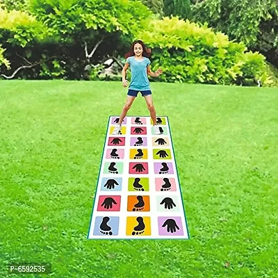 Jumbo Play Floor Games (3.5 feet x 8 feet- PVC Flex Material) Game for Kids n Adults Family Game, Kith-Kith, Stapu, Langdi, Chalk Game