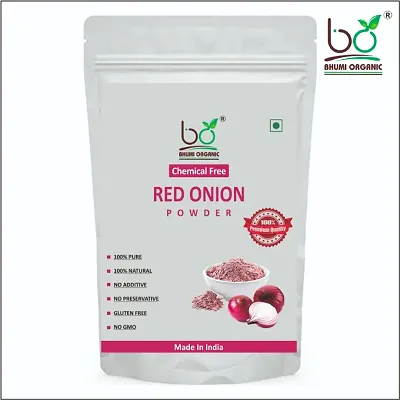 Bhumi Organic Red  Organic Dehydrated Onion Powder for Cooking and Hair Growth-500gm