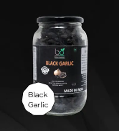 Black Garlic - Ready To Eat Peeled Cloves; Fermented, Non-Pungent and Great Taste - 100 Gms