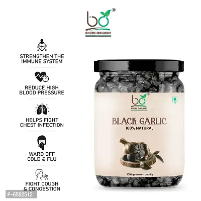 Bhumi Organic Black Garlic,Ready To Eat Peeled Cloves,Peeled Black Garlic-thumb3