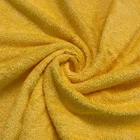 ABHIKRAM Quick Dry Bath Towel 100% Cotton Soft, Fluffy & Super Absorbent 375 GSM Bath|Beach| Hand Towel Solid, 28 inch X 59 inch (Yellow)-thumb2