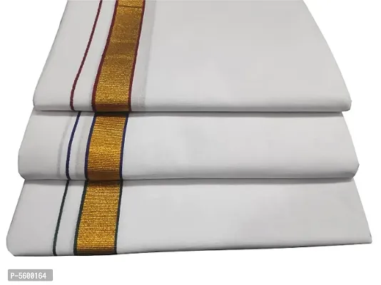 Men's Pure Cotton Design Border Lungi