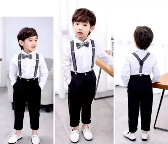 Boys Korean Inspired Dungaree set