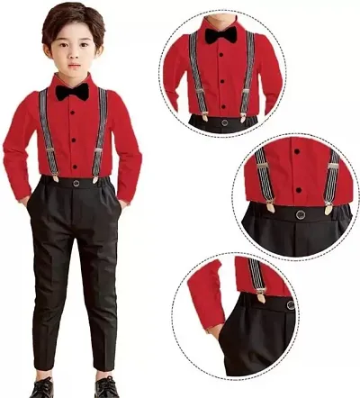 Boys Korean Inspired Dungaree set