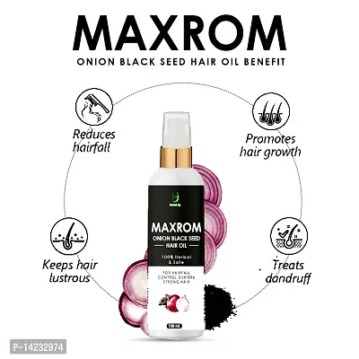 MAXROM ONION HAIR OIL FOR HAIR GROWTH  HAIR FALL CONTROL ndash; WITH BLACK SEED OIL EXTRACTS-thumb2