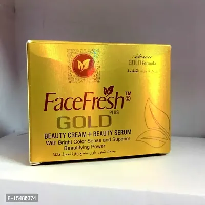 MYSTEVVA FaceFresh Gold Plus Beauty Cream + Beauty Serum With Bright Color Sense and Superior Beautifying Power Advance Gold Formula 100% Original