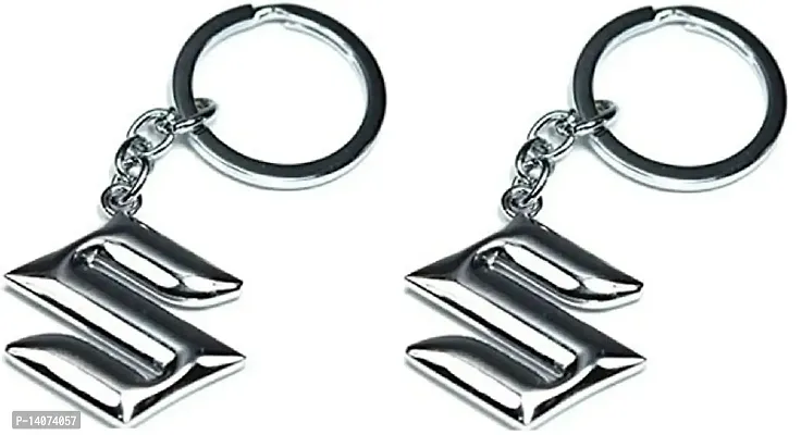 Classic Metal Suitable to use as Bag Charm, Car Keychain, Bike Keychain, Set of 2-thumb0