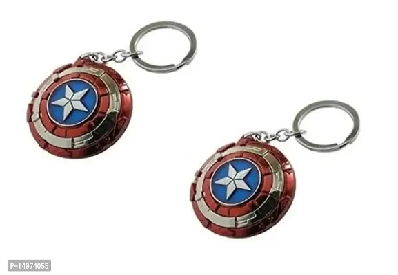 Classic Metal Suitable to use as Bag Charm, Car Keychain, Bike Keychain, Set of 2-thumb0