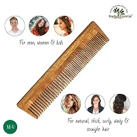 Naturel Pure Neem Wooden Comb For Women  Men For Hair Growth-thumb1