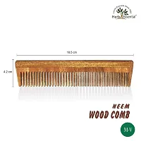 Naturel Pure Neem Wooden Comb For Women  Men For Hair Growth-thumb2