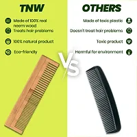 Handmade Neem Wood Anti-Dandruff Combs for Effective Hair Care Family Kit of 4-thumb1