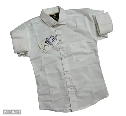 Stylish Beige Cotton Shirts For Boys-thumb0